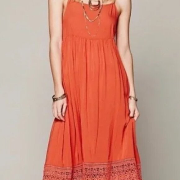 Free People Easy Breezy Crochet Slip Dress EUC - Picture 2 of 4